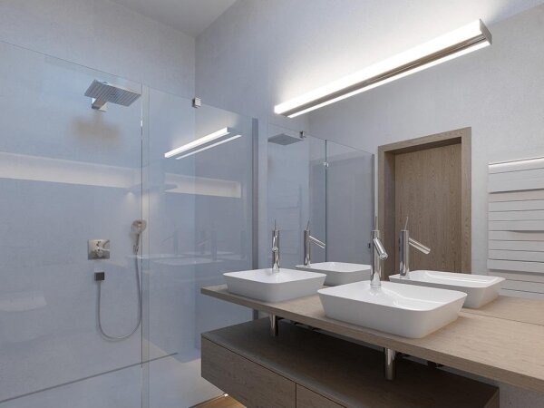 LED2 - LED Koupelnové nástěnné svítidlo QUADRA LED/18W/230V IP44 3000K/4000K