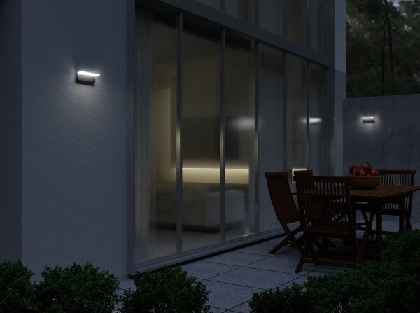 LED2 - LED Venkovní nástěnné svítidlo HUGO LED/9W/230V IP54 3000K/4000K