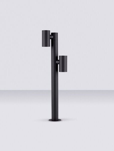 Vonkajšia stojaca lampa Pec pieskovo čierna 13 W – Černá