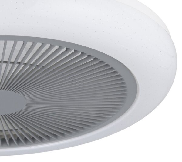Eglo 35138 - LED Stmívatelný stropní ventilátor KOSTRENA LED/25,5W/230V šedá +DO