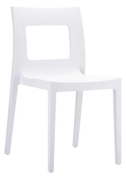 Stohovatelná židle DS185656 - Bílá