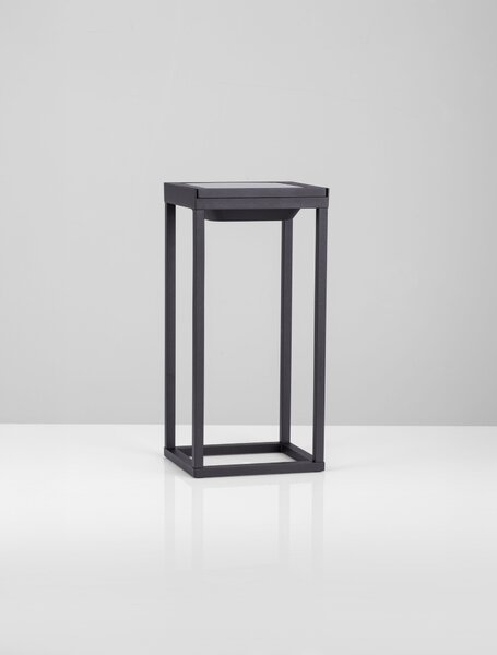 Venkovní stojací lampa Tegolo tmavě antracitová 2 W