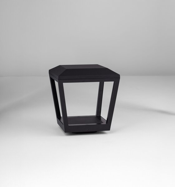 Vonkajšia stojaca lampa Opu tmavo antracitová 15 W – Šedá