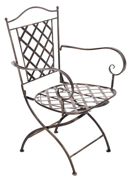 Kovová židle Adara - Bronzová