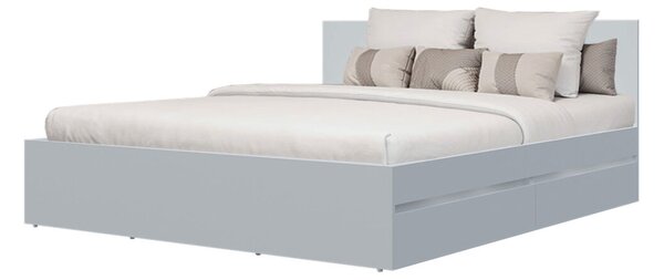 Sestava do ložnice se šatní skříní 4D a postelí 160x200 cm se zásuvkami, nymfhea alba Idea