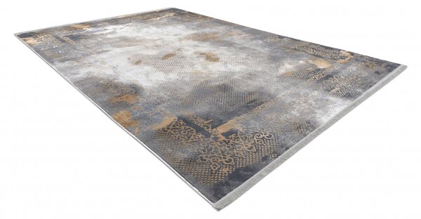 Makro Abra Moderní kusový koberec LUCE 77 Vintage šedý hořčicový Rozměr: 77x150 cm