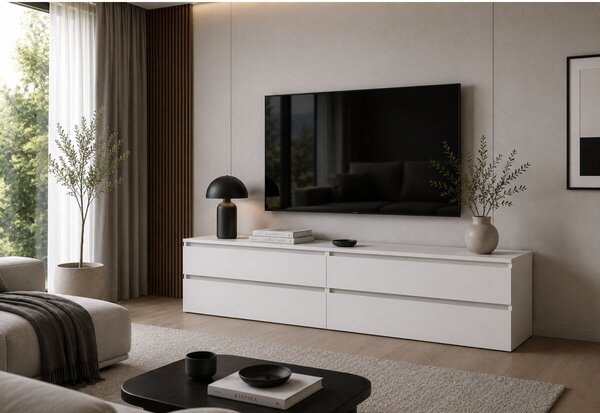 TV stolek 520/1600/2x2Z nymfea alba Idea