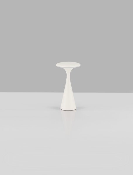 Vonkajšia stolová lampa Grigio pieskovo biela 2 W – Bílá