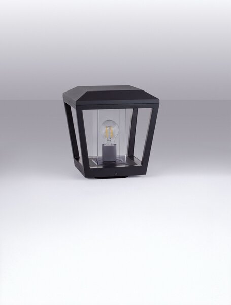 Vonkajšia stojaca lampa Opu tmavo antracitová 12 W – Šedá