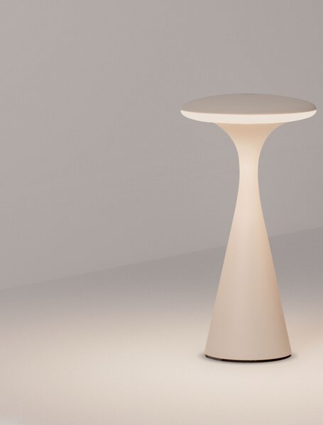 Venkovní stolní lampa Grigio písková 2 W