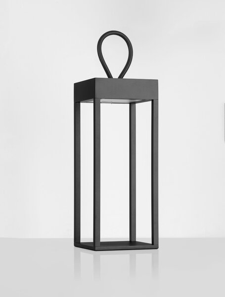 Vonkajšia stojaca lampa Lucia pieskovo čierna 4 W – Černá