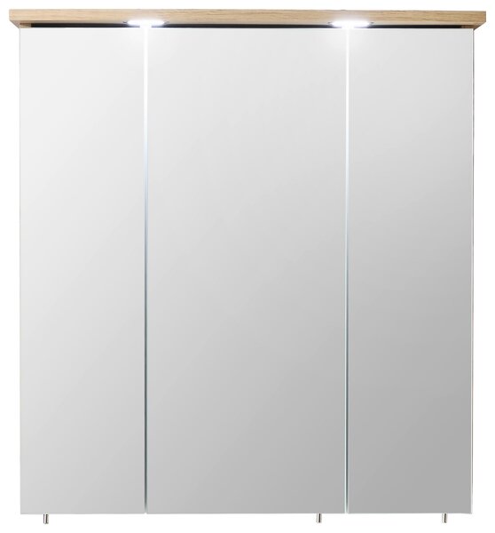 ZRCADLOVÁ SKŘÍŇKA, barvy dubu, 65/72/20 cm Xora - Koupelnové série