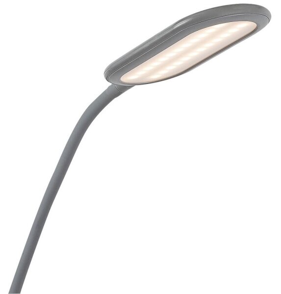 Rabalux 74010 - LED Stmívatelná dotyková stojací lampa ADELMO LED/10W/230V šedá