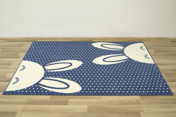 Associated Weavers Dětský kusový koberec Kids 533926/94955 Zajíček modrý Rozměr: 120x170 cm