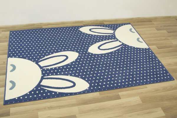 Associated Weavers Dětský kusový koberec Kids 533926/94955 Zajíček modrý Rozměr: 120x170 cm
