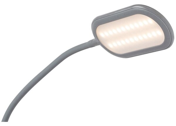Rabalux 74010 - LED Stmívatelná dotyková stojací lampa ADELMO LED/10W/230V šedá