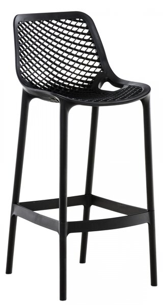 Plastová barová židle DS10778434 - Černá