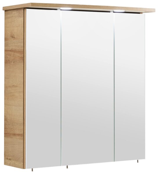 ZRCADLOVÁ SKŘÍŇKA, barvy dubu, 65/72/20 cm Xora - Koupelnové série