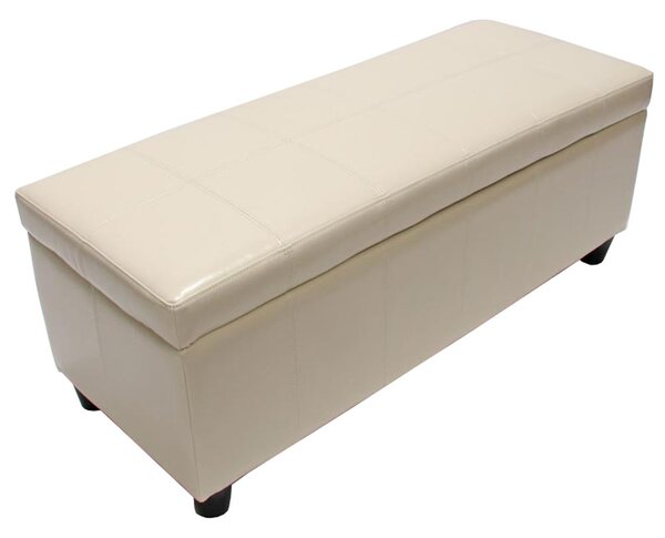 Skladovací lavice Krien 112 x 45 x 45cm - Krémová