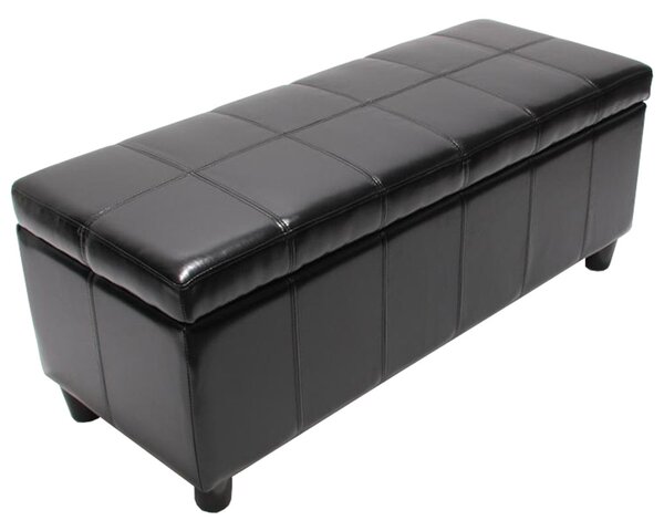 Skladovací lavice Krien 112 x 45 x 45cm - Černá
