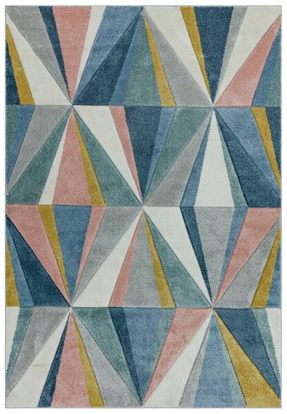 Makro Abra Moderní kusový koberec Sketch SK04 Geometrický vzor vícebarevný Rozměr: 80x150 cm