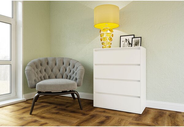 Komoda se 4 zásuvkami Idea K 80 cm Nymphaea alba