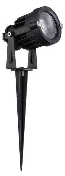 Vonkajšia stojaca lampa Quick pieskovo čierna 7 W – Černá