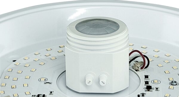 LED Stropní svítidlo se senzorem a nouzovým modulem MANA LED/12W/230V 4000K