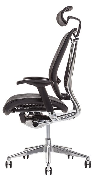 Kancelářská ergonomická židle LACERTA — více barev, nosnost 150 kg Antracit