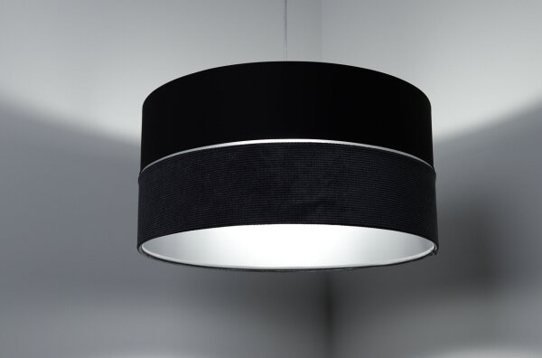 Lustr na lanku TWIST 1xE27/60W/230V černá/šedá/stříbrná