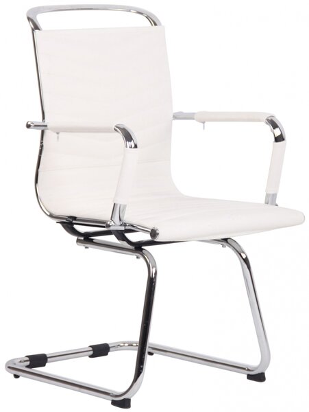 Jednací konferenční židle Burnley ~ kůže - Bílá