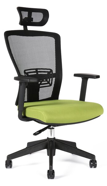 Kancelářská židle s podhlavníkem THEMIS SP (více barev) Zelená