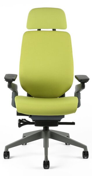Office Pro Zdravotní židle KARME čalouněná s opěrkou hlavy Barva potahu: F03-modrá
