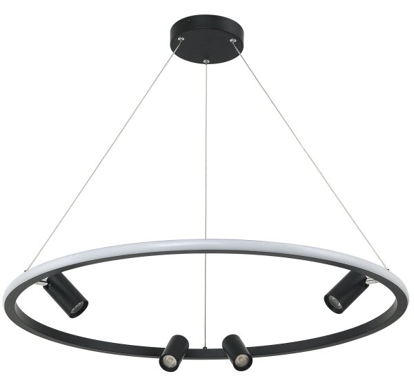 Zambelis 22013 - LED Stmívatelný lustr na lanku LED/59W/230V pr. 79 cm černá