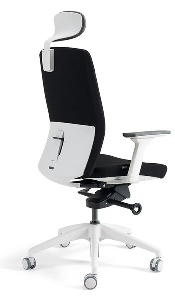 Kancelářská ergonomická židle BESTUHL J2 WHITE SP — více barev, s podhlavníkem Modrá 214