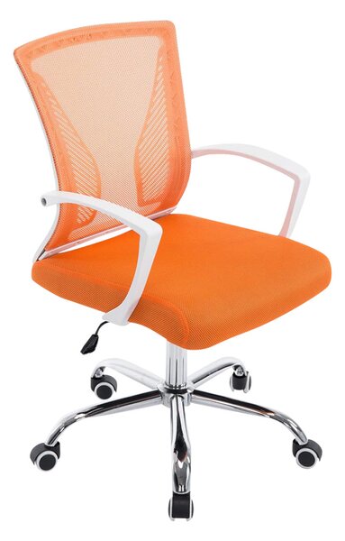 Kancelářská židle Tracy, podnož chrom - Oranžová