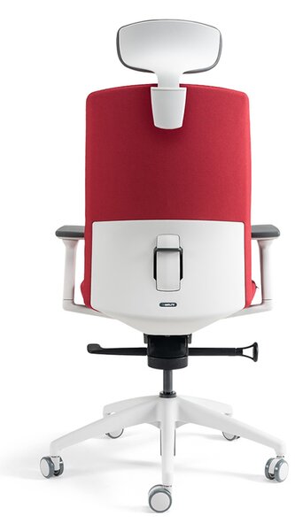 Kancelářská ergonomická židle BESTUHL J2 WHITE SP — více barev, s podhlavníkem Modrá 214
