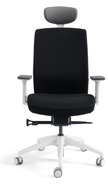 Kancelářská ergonomická židle BESTUHL J2 WHITE SP — více barev, s podhlavníkem Modrá 214