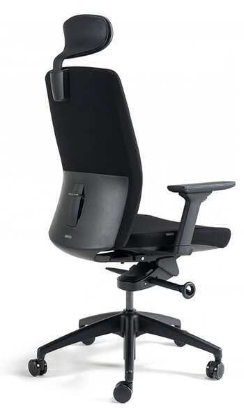 Kancelářská ergonomická židle BESTUHL J2 SP — více barev, s podhlavníkem Černá 201