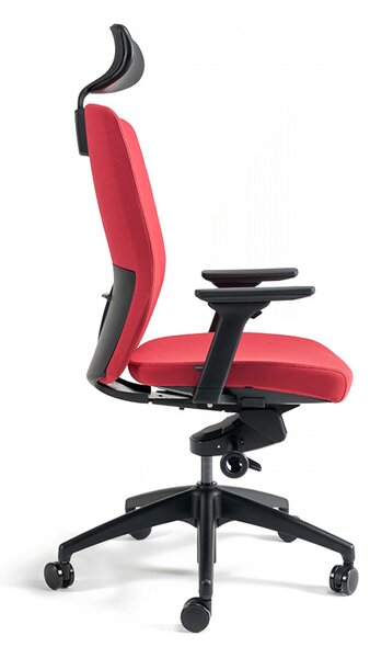 Kancelářská ergonomická židle BESTUHL J2 SP — více barev, s podhlavníkem Černá 201