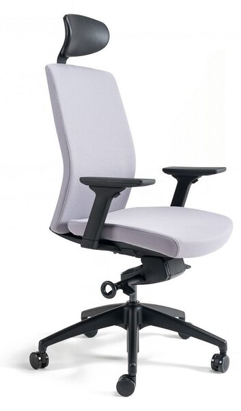 Kancelářská ergonomická židle BESTUHL J2 SP — více barev, s podhlavníkem Černá 201