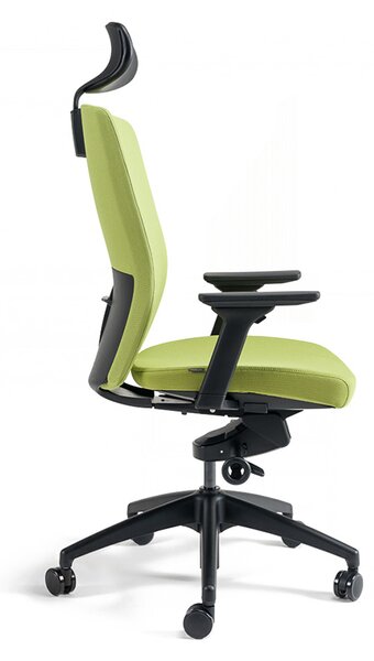 Kancelářská ergonomická židle BESTUHL J2 SP — více barev, s podhlavníkem Černá 201