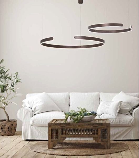 Zambelis 2013 - LED Stmívatelný lustr na lanku LED/40W/230V hnědá