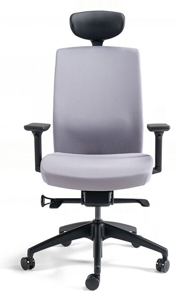 Kancelářská ergonomická židle BESTUHL J2 SP — více barev, s podhlavníkem Černá 201