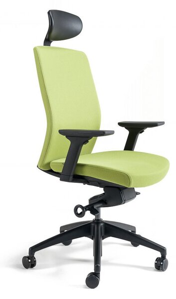 Kancelářská ergonomická židle BESTUHL J2 SP — více barev, s podhlavníkem Černá 201