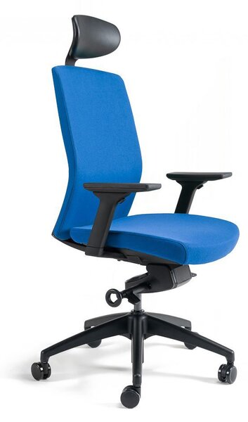 Kancelářská ergonomická židle BESTUHL J2 SP — více barev, s podhlavníkem Černá 201