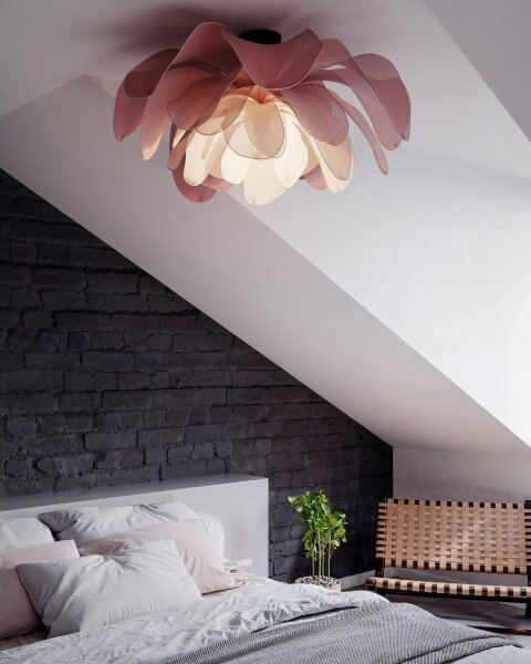 ByRydens 4202430-0500 - Přisazený lustr LOU LOU 1xE27/8W/230V růžová