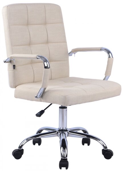 Kancelářská židle D-Pro látka - Krémová
