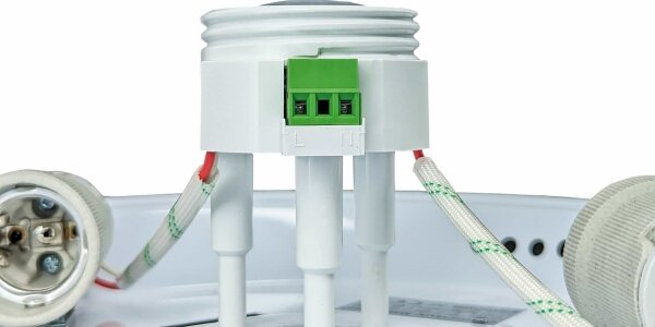 Stropní svítidlo se senzorem pohybu MANA 2xE27/40W/230V pr. 30 cm bílá