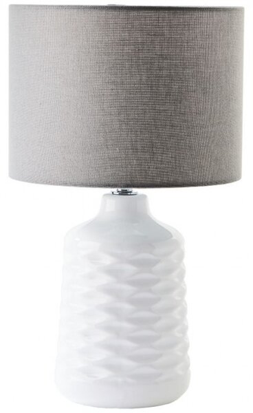 Brilliant 94569/70 Stolní keramická lampa ILYSA BÍLO-ŠEDÁ